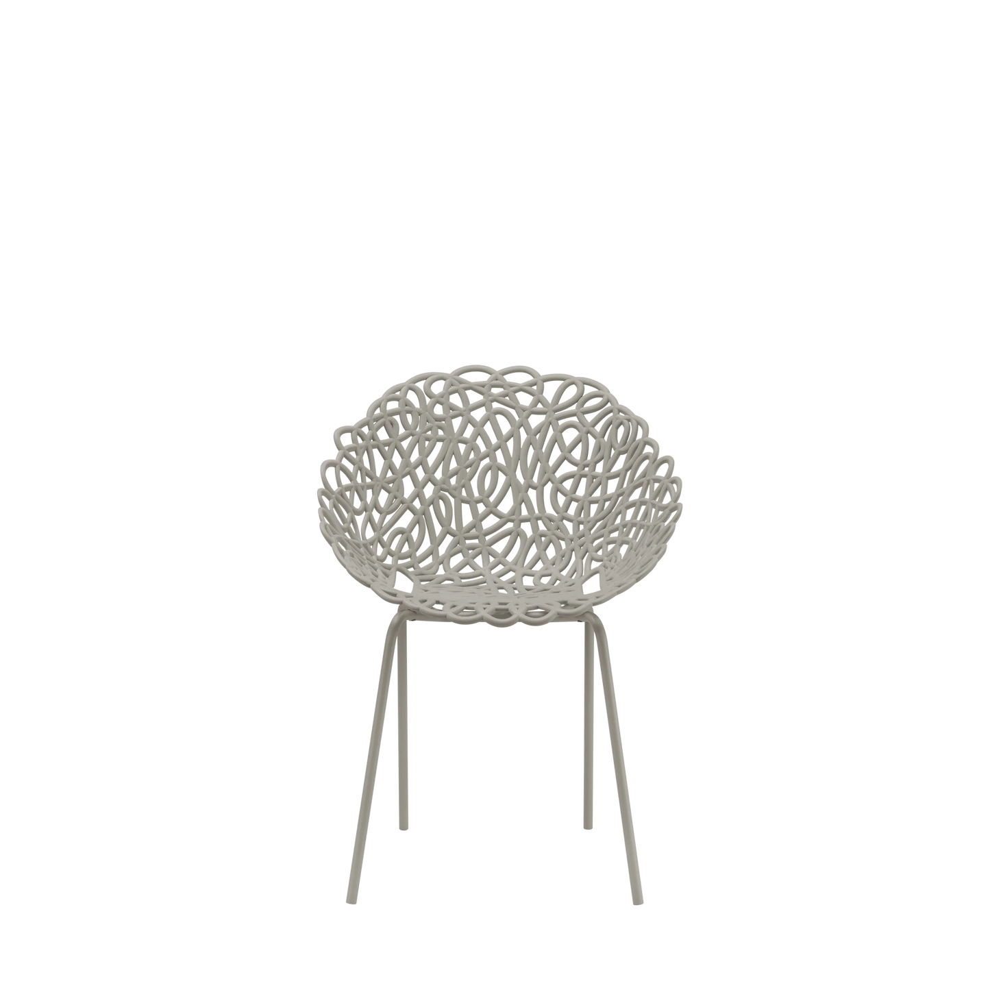 Set 4 Sedie Bacana Chair Outdoor Dove Grey
