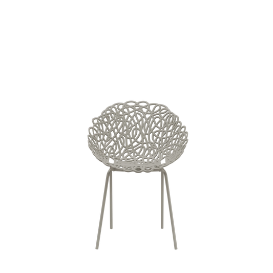 Set 4 Sedie Bacana Chair Outdoor Dove Grey