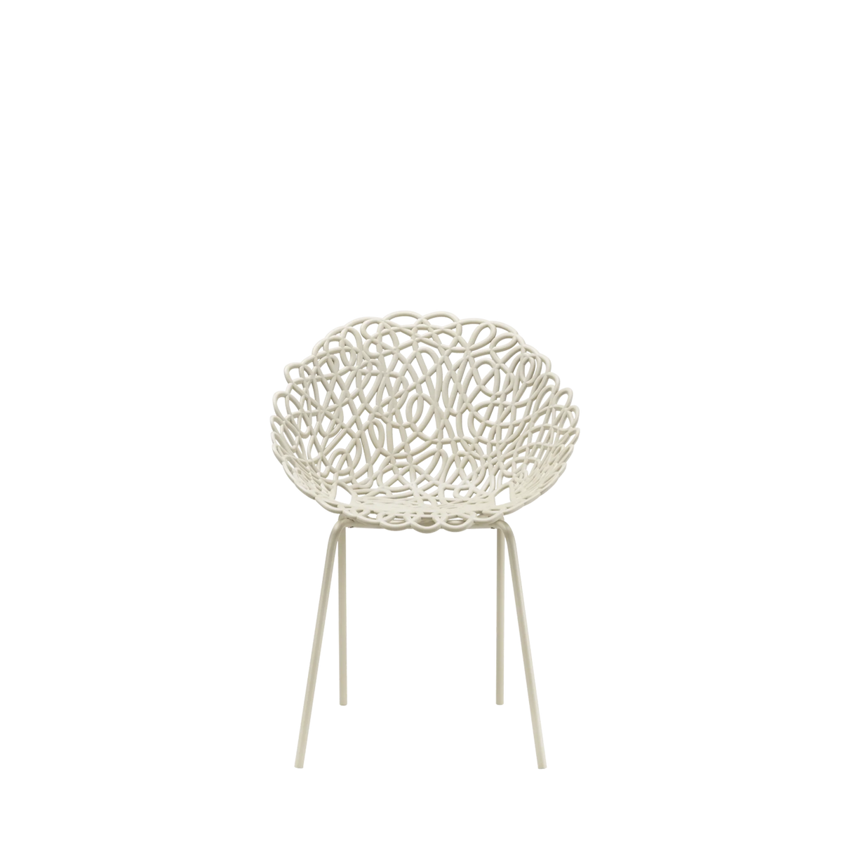 Set 4 Sedie Bacana Chair Outdoor Ivory