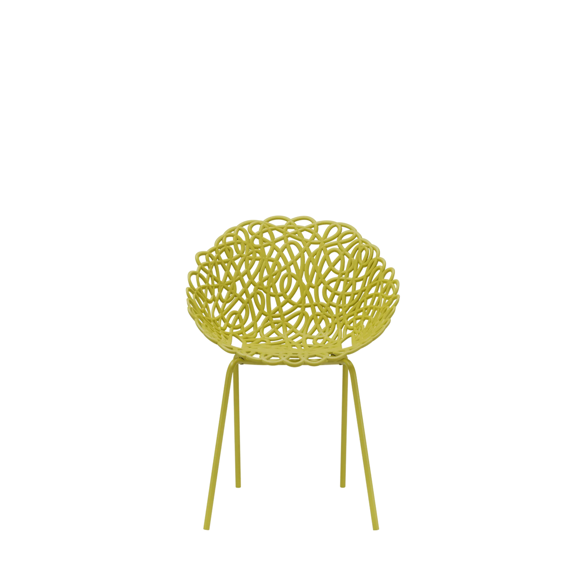Set 4 Sedie Bacana Chair Outdoor Mustard