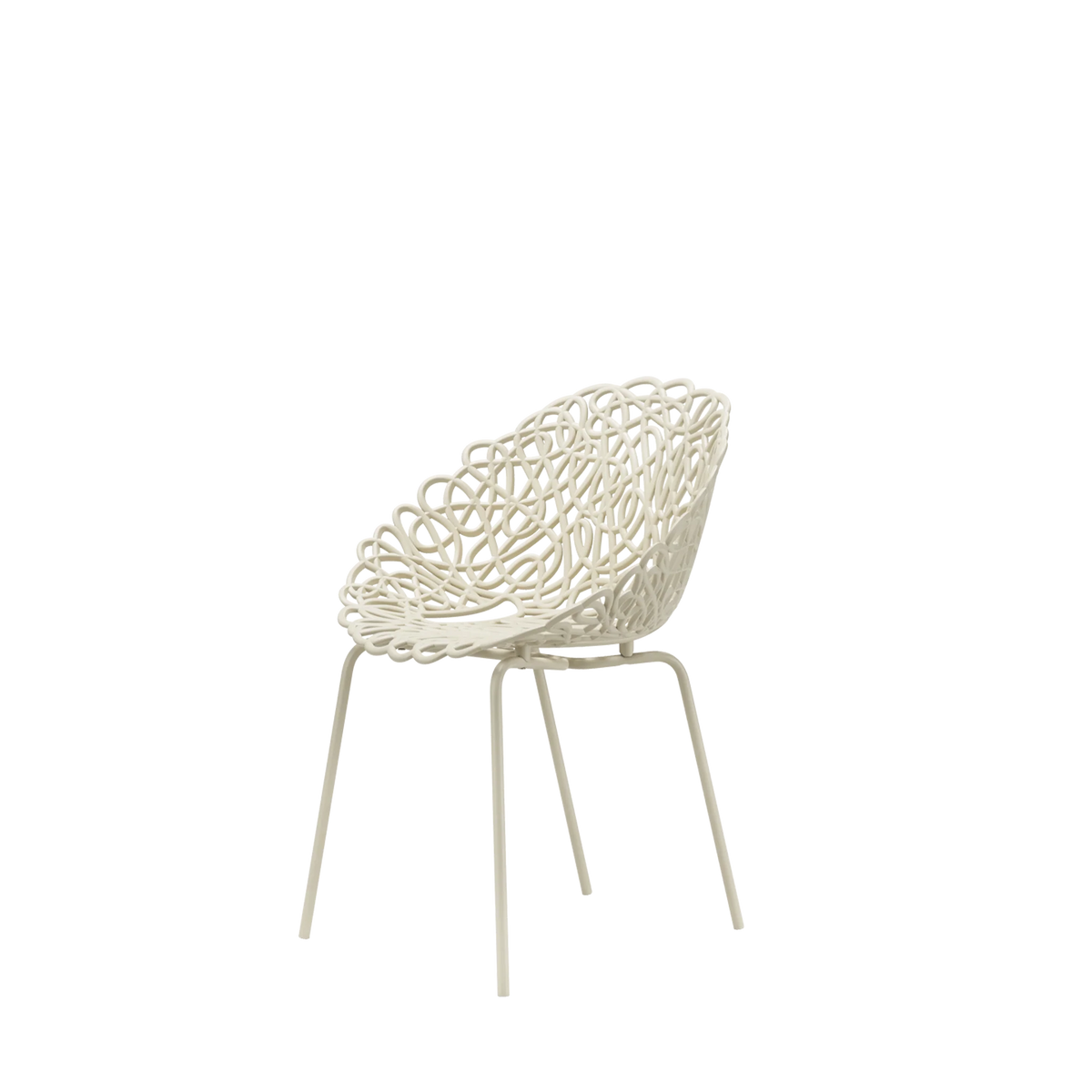 Set 4 Sedie Bacana Chair Outdoor Ivory
