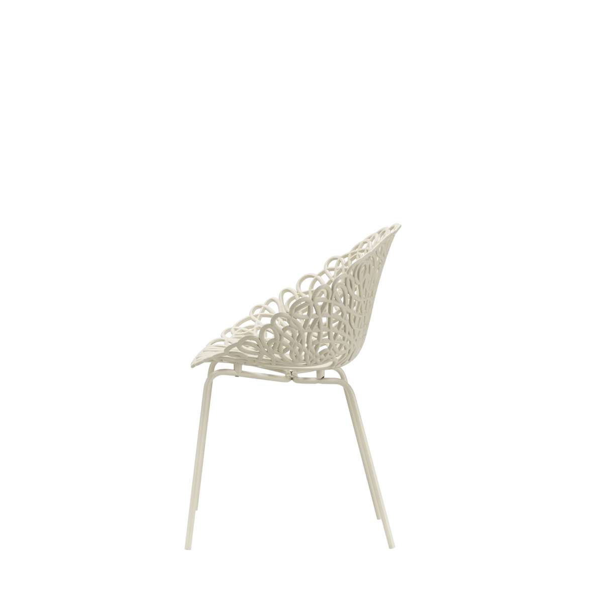 Set 4 Sedie Bacana Chair Outdoor Ivory