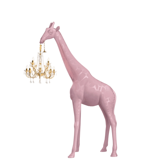 Giraffe in Love Lamp M - Indoor Pink