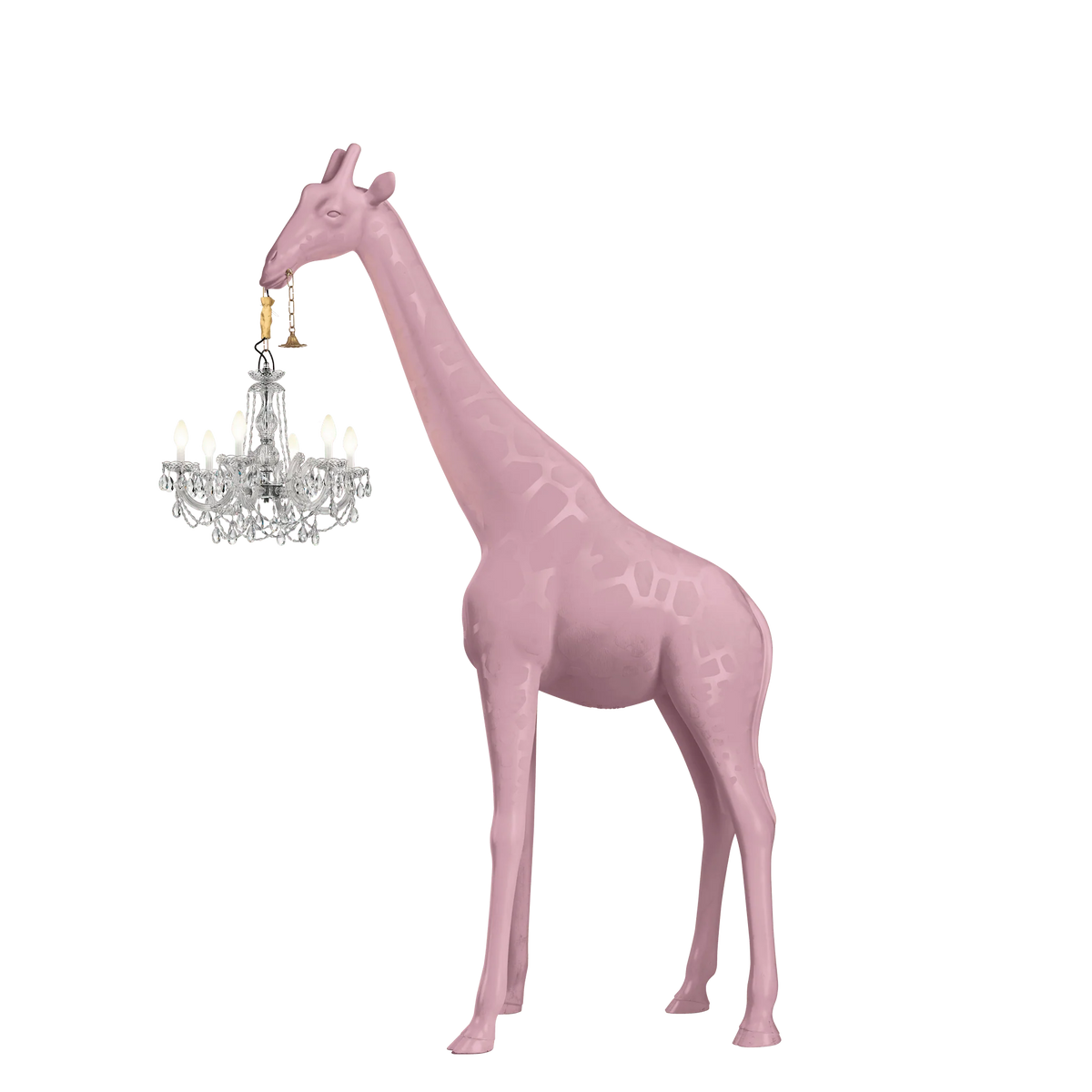 Giraffe in Love Lamp M - Outdoor Pink
