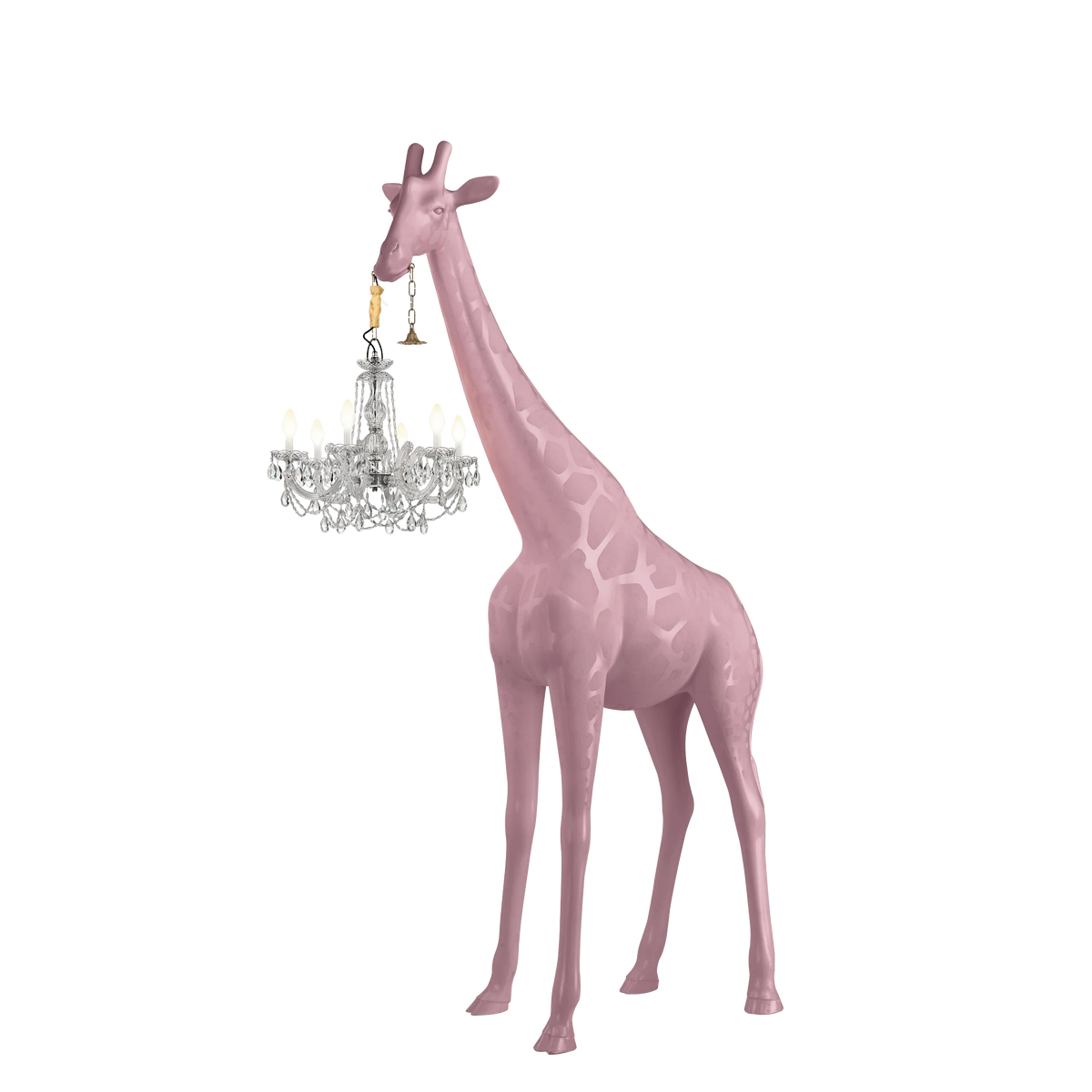 Giraffe in Love Lamp M - Outdoor Pink