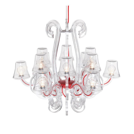 Lampadario RockCoco 12.0 transparent per interno ed esterno